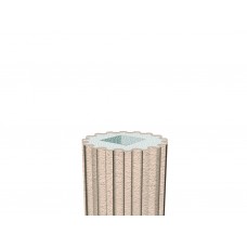 Декоративная колонна фасадный декор Prestige Decor тело с каннелюрами LC 101-21 Full (2.00м)